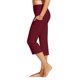thumbnail image 2 of MKLEKYY Ropa deportiva para mujer, pantalones capri para mujer, pantalones de yoga de cintura alta con bolsillos, leggings cortos rectos, 2 of 4