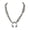 spikes, variant on Unique Horseshoe Pendant Necklace for Fashion Enthusiasts Sensitive Skin Safe Stainless Steel Industrial Charm