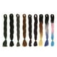 thumbnail image 4 of Extensiones de cabello Kanekalon Jumbo de 24" con efecto degradado (negro, café y rubio) Negro + Café + Rubia, 4 of 9