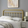 thumbnail image 2 of Headboard, Twin Size, Metal, Gold, Modern Contemporary Urban Design, Bedroom Master Guest Suite, 2 of 6