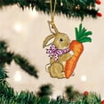 thumbnail image 4 of Easter Decorations Bunny Holding Carrot Acrylic Car Mirror Charm 2D Cute Rabbits Pendant Home Decoration Rearview Mirror Ornament Spring Holiday Decor Gift, 3x2.2", 4 of 7