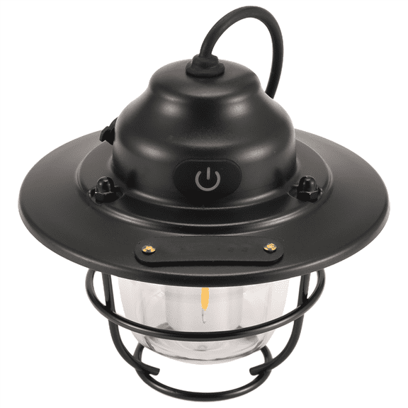 Outdoor Lighting Camping Lights Tent Canopy Retro Pine Cone Camping Lights Rechargeable Hand Lights Black