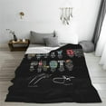 thumbnail image 6 of Flannel Blanket Twenty and One Music Pilots Nap Blanket Air Conditioning Blankets Couch Bed Office Blankets Soft and Cozy 50"X40", 6 of 6