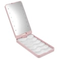 thumbnail image 4 of LEEYNEER Rhewides LED Light Eyelash Box  False Eyelash Case with Rotatable Mirror Lash Storage Container Strip Eyelash Holder Packaging ( Rose ), 4 of 11