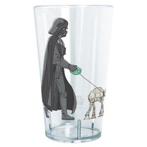 Star Wars Darth Vader AT-AT Walking the Dog  Tritan Drinking Cup Clear 24 oz.