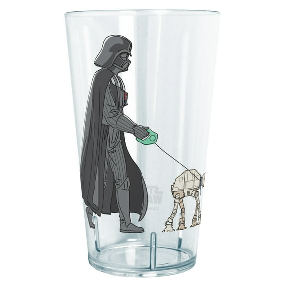 Star Wars Darth Vader AT-AT Walking the Dog  Tritan Drinking Cup Clear 24 oz.