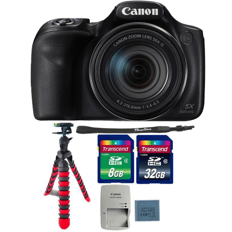 Canon Powershot SX540 HS 20.3MP 50x Optical Zoom with Accessory Kit Walmart.com