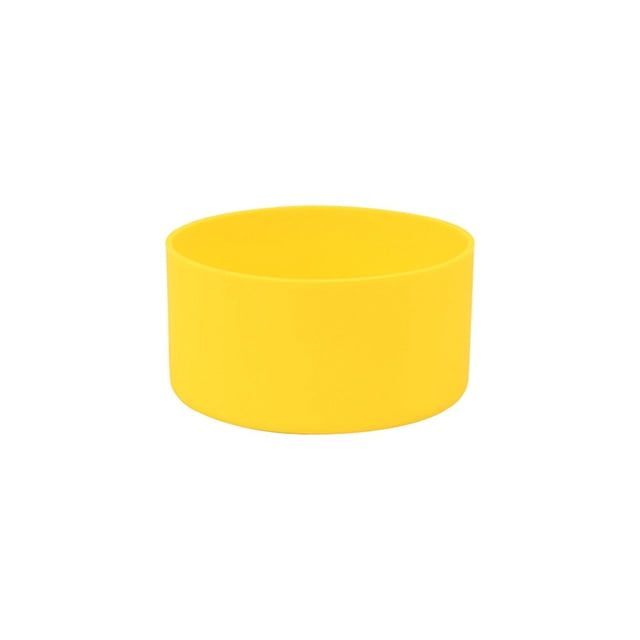 Accesorios para botas de silicona con funda inferior para botellas de agua Altura 4,5 cm, diámetro 9 cm Amarillo kusrkot manga inferior