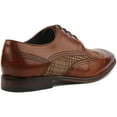 thumbnail image 3 of JUSTINREESS Curtis Men's Brown Two Tone Leather Lace Up Shoes With Chisel Toe Size 13, 3 of 6