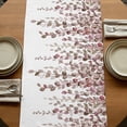 thumbnail image 5 of Table Runners 90 Inches Long Dress Scarves, Brown Eucalyptus Leaves Farmhouse Coffee/Dining/Kitchen Table Runner for Living Room, Spring Leaves Plants Country 13x90 Inch, 5 of 9