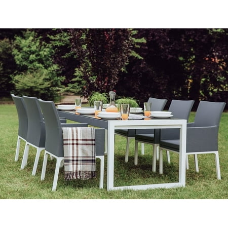 Beliani Patio Table And Chairs 6 Seater Dining Set Bacoli Beliani Patio Table And Chairs 6 Seater Dining Set Bacoli
