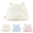 thumbnail image 2 of Solid Color Newborn Hat Creative Elastic Ears Cute Baby Hat Baby Cotton Beanie, 2 of 10