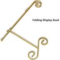 thumbnail image 5 of HEMYLU Gold Plate Stand, 6 Inch Decorative Plate Holder for Displaying Platters, Heavy-Duty Metal Easel Stand for Picture, Photo Frame, Plates, Books and Round Objects, 2-Packs, 5 of 5