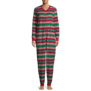 Jammers USA Women's Fair Isle Holiday Union Suit, Red, X-Small