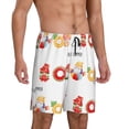 thumbnail image 6 of Mens Pajama Shorts, Summer Gnome Sleep Shorts Men Pajama Bottoms Lounge PJ Shorts with Pockets, 6 of 6