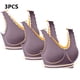 thumbnail image 5 of Puntoco Sujetadores cómodos para mujer Sujetador de encaje brillante cómodo y transpirable sin aros, 5 of 5