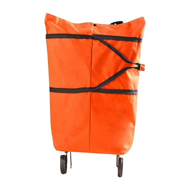 Sac Chariot de Magasinage Pliable 2 en 1 avec Roues Portable Vert Accelerateh Solution de Rangement pour le Transport d'Épicerie