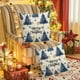 thumbnail image 1 of Uuiauoio Festive Holiday Throw Pillow Cover with Design, Linen-Look Polyester Decorative Cushion Case for Sofa, Living Room, Bedroom, and Seasonal Home Décor, Machine Washable, 1 of 6