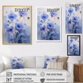 thumbnail image 4 of Designart "Purple Cornflowers love expression V" Floral Floater Framed Canvas Print, 4 of 7