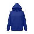 thumbnail image 6 of ClodeEU Women's Textured Hooded Drop Shoulder Long Sleeve Sweatshirt with Pockets,Casual Loose Fit Athletic Top ,Women's Plus L, 6 of 6