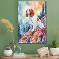 thumbnail image 2 of Welsh Springer Spaniel Dog Stretched Canvas Size 8x12 – Climbing Canvas Print of Funny Welsh Springer Spaniel Dog Wall Art, Climbing Sports Wall Decor, Home Decor, Dog Lover, 2 of 5