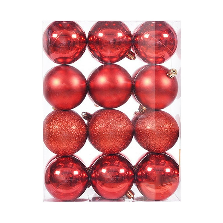  Emopeak 24Pcs Christmas Balls Ornaments for Xmas