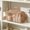 Brown, variant on Mesh Travel Toiletry Bag Large Capacity Lightweight Cosmetic Organizer with Handle for Gym Home Bathroom 9.8x4.7x4.3 Inch