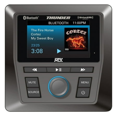 MTX Audio AWMC3 All-Weather Multimedia Controller with Bluetooth AM/FM/ WB and SXM Ready