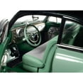 thumbnail image 2 of 1950 Oldsmobile Rocket 88 Alder Green with Black top and Green and White Interior 1/18 Diecast Model Car by Auto World, 2 of 5