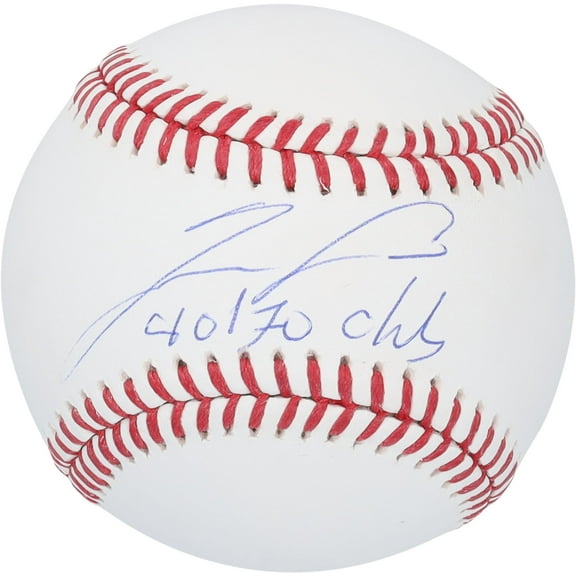 Ronald Acua Jr. Atlanta Braves Autographed Baseball with "40/70 Club" Inscription - Fanatics Authentic Certified