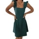 thumbnail image 4 of Lucakuins Vestido de mujer, vestido de verano con cuello cuadrado y espalda descubierta, minivestido de verano para fiesta Lucakuins moda, 4 of 6