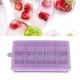 thumbnail image 2 of Molde de silicona rectangular para cubitos de hielo con tapa, 15 compartimentos, para cocina y panadería, color morado., 2 of 8