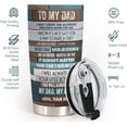thumbnail image 3 of Gifts For Dad - Stainless Steel Vintage Tumbler 20oz For Dad - Father and Son Best Friend For Life - Birthday Gifts for Dad Stepdad From Son - Fathers Day Gift From Son For Dad Step Dad, 3 of 6