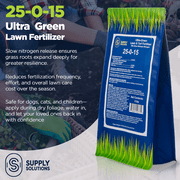 25-0-15 Ultra Green Lawn and Turf Fertilizer - 16% Slow Release Nitrogen - Promotes Lush, Green Lawns and Strong Root Growth, Reduces Mowing Frequency (5 Pounds)