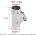 thumbnail image 2 of ABCISI 316SS Boat Tube Connector,Boat Rail Fittings Folding Swivel Connector for 7/8INCH O.D. Tube/Pipe of Marine Boat Yacht, 2 of 7