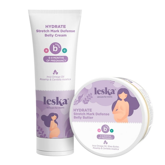 LESKA Maternity Stretch Mark Cream with Aloe & Vitamin E, 4 oz