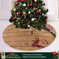 thumbnail image 6 of FMSHPON Butterfly Retro Fairy Xmas Christmas Tree Skirt Stand Mat for Holiday Party Decoration Indoor Outdoor 36 inches, 6 of 6