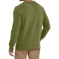 thumbnail image 4 of Sweaters for Men, Mens V Neck Sweater Slim Fit Comfortably Knitted Long Sleeve Casual Business Pullover Dress Sweater Fluorescent Green 3XL, 4 of 4