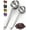 Silver, variant on Premium Coffee Scoop Set - 1 Tbsp (15ml) & 2 Tbsp (30ml) Measuring Tablespoon - Stainless Steel Coffee Measuring Spoon and Scooper with Long Handles - Pack of 2