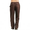 thumbnail image 2 of HCURIBAD Mens Pants Casual, Men's Casual Athletic Work Pants Plus Size Homewear with Pockets Mens Sweatpants Hiking Pants Men Lightweight Pants, 1PC Pant Brown XXXXXL, 2 of 5