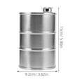 thumbnail image 2 of SOPOTUTU Liquid Containers Metal Canteen Stainless Steel Camping Equipment 1Pack, 2 of 8