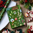 thumbnail image 3 of Papel de regalo navideño Burymento, oro verde, 43 x 10 m, 3 of 6