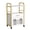 White/Gold, variant on LiteHaven Salon Trolley Cart, Esthetician Cart with Drawer & Tray, Hair Styling Station, Lockable Wheels Mobile Storage Cabinet for Beauty Spa Massage Esthetic,White/Gold