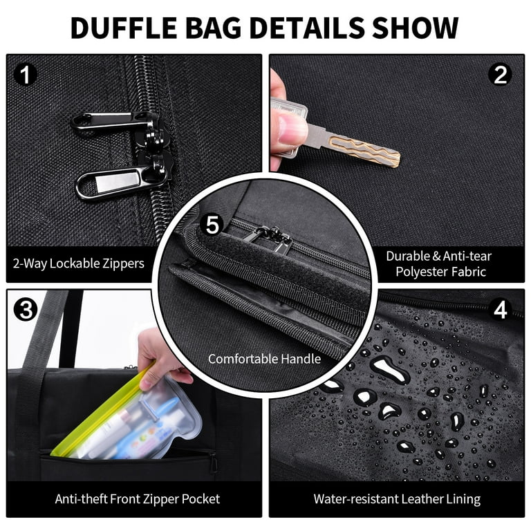 Lockable duffle online bag