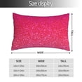 thumbnail image 2 of Zufioo Light Purple Glitter Print Double-Sided Throw Pillow Cover, Pillow Protector Home Decor - With Hidden Zipper, Suitable for Bedroom, Living Room, Car Interior-14"x20", 2 of 6