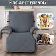 thumbnail image 5 of Y YUNHSOM Waterproof Stretch Recliner Chair Covers, Stable Washable Slipcovers Chair Protectors for Home, Kitchen, Office (Gray Blue,23 In), 5 of 7