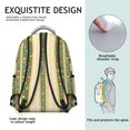 thumbnail image 4 of Pioneer Flower Floral Print Pattern Backpack for School, Cute School Bag with Adjustable Shoulder Straps and Padded Back, 15.3"x11"x7.1", 4 of 4