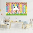 thumbnail image 6 of pathside Easter Backdrop,Happy Easter Banner, Easter Banners Decorative Photos Backgrounds Easter Decorations Activities Outdoor Party Supplies Easter Decorations for the Home Yard Party Supplies, 6 of 6