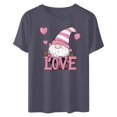 thumbnail image 7 of VKOYWKM Valentines Day Heart Tshirt for Women Cute Love Heart Graphic Tees Valentine Gift Top Short Sleeve Casual Crew Neck Holiday Tshirts, 7 of 7
