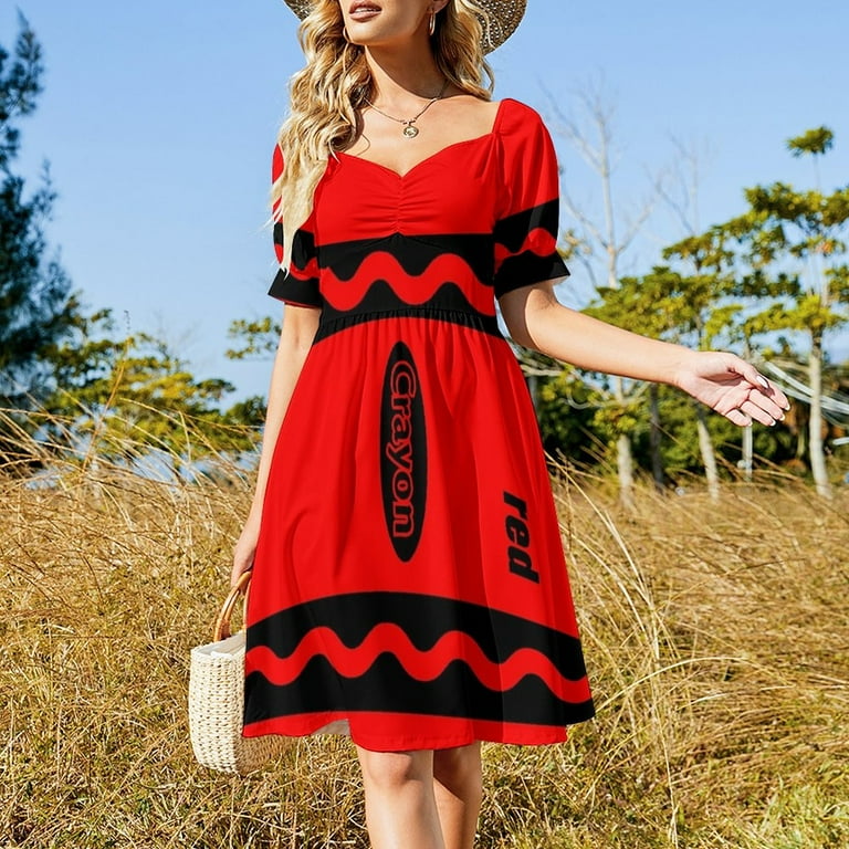 red box dresses Red Halter Box Pleat Gown w/ Pockets